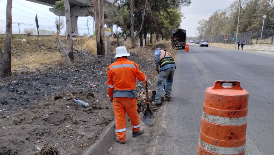 Realiza gobierno de Sergio Salomón conservación de vialidades