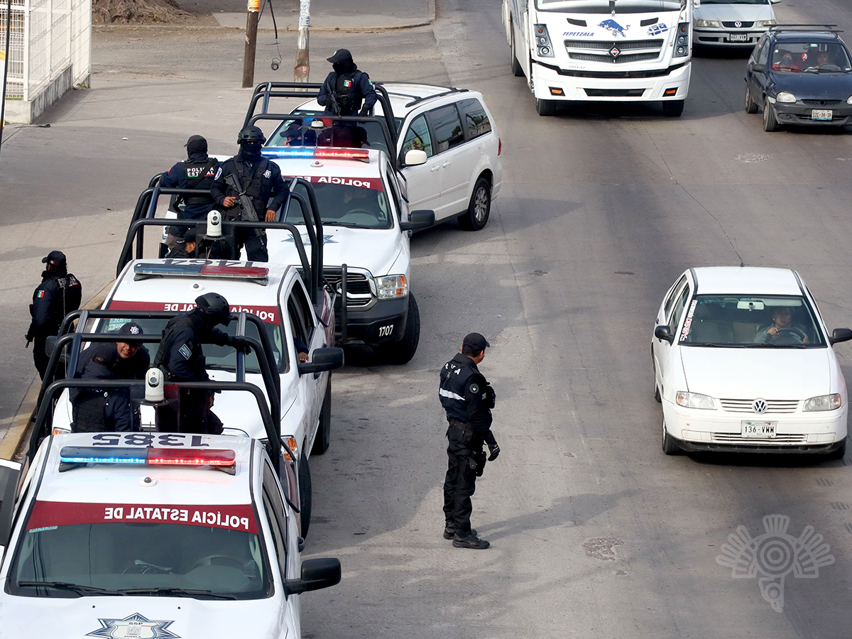 Fortalece SSP operativos en juntas auxiliares de Puebla