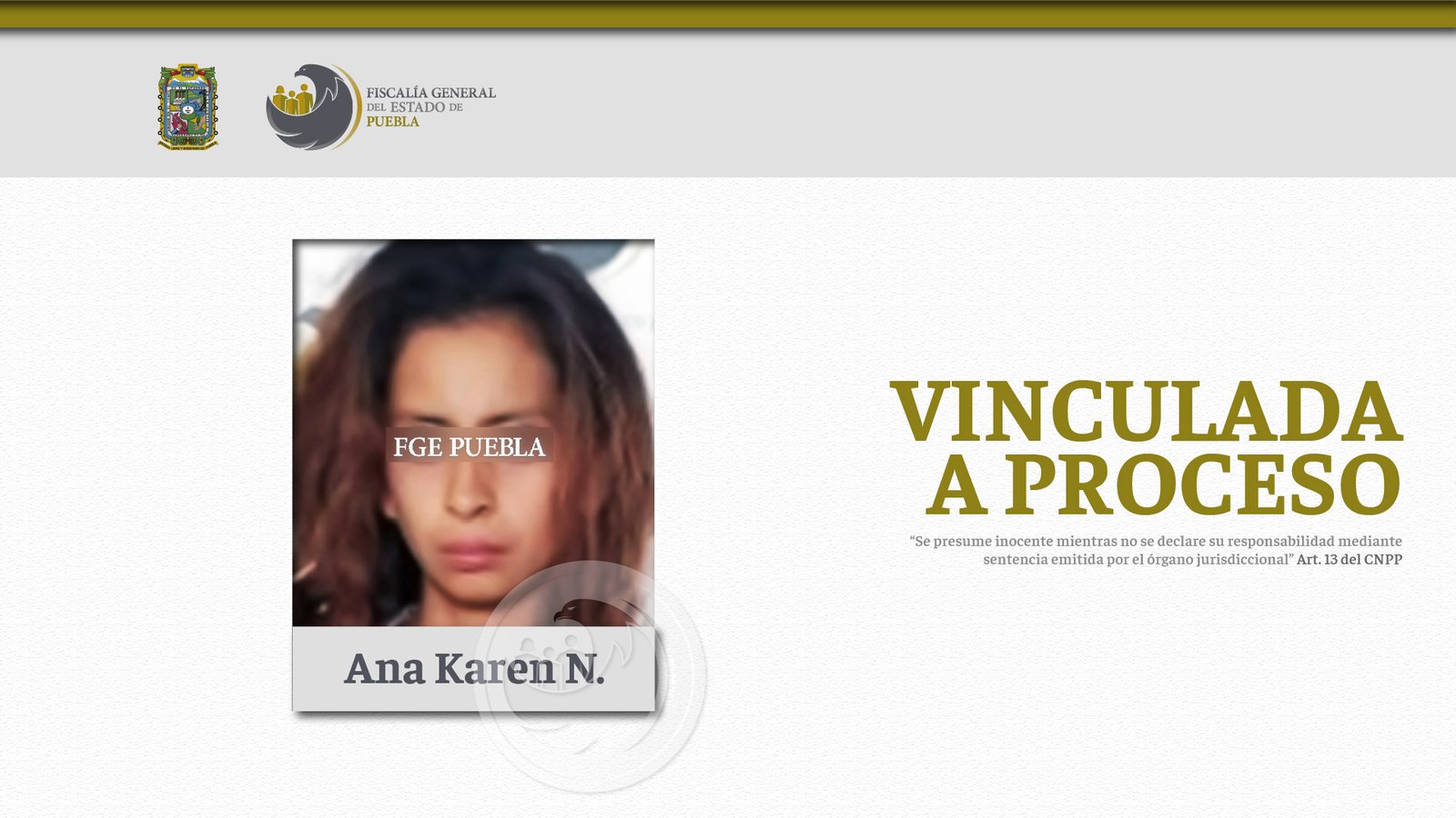 Vinculada a proceso por asalto a taxista en la capital poblana