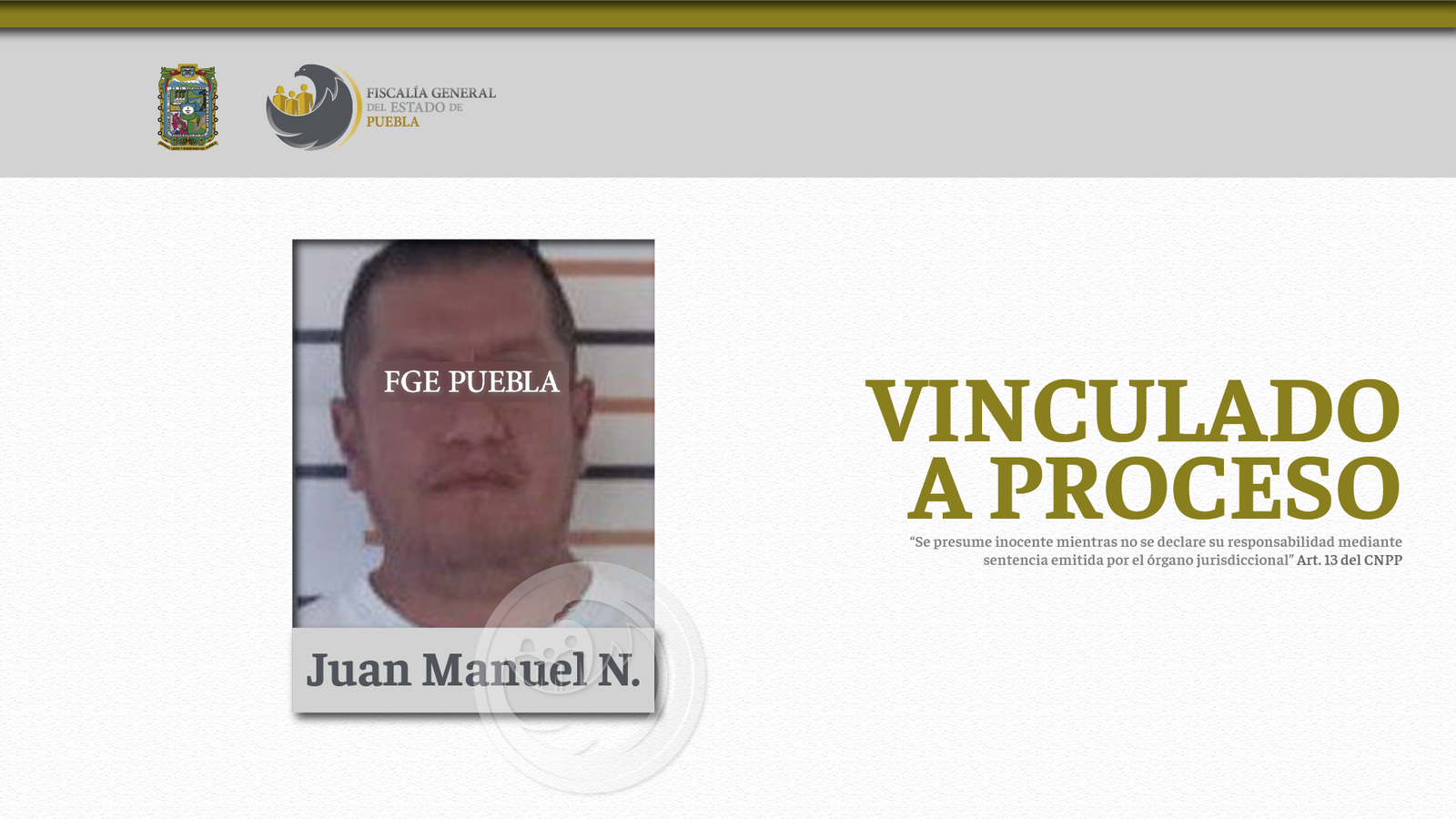 Vinculado a proceso por intento de homicidio en Huauchinango