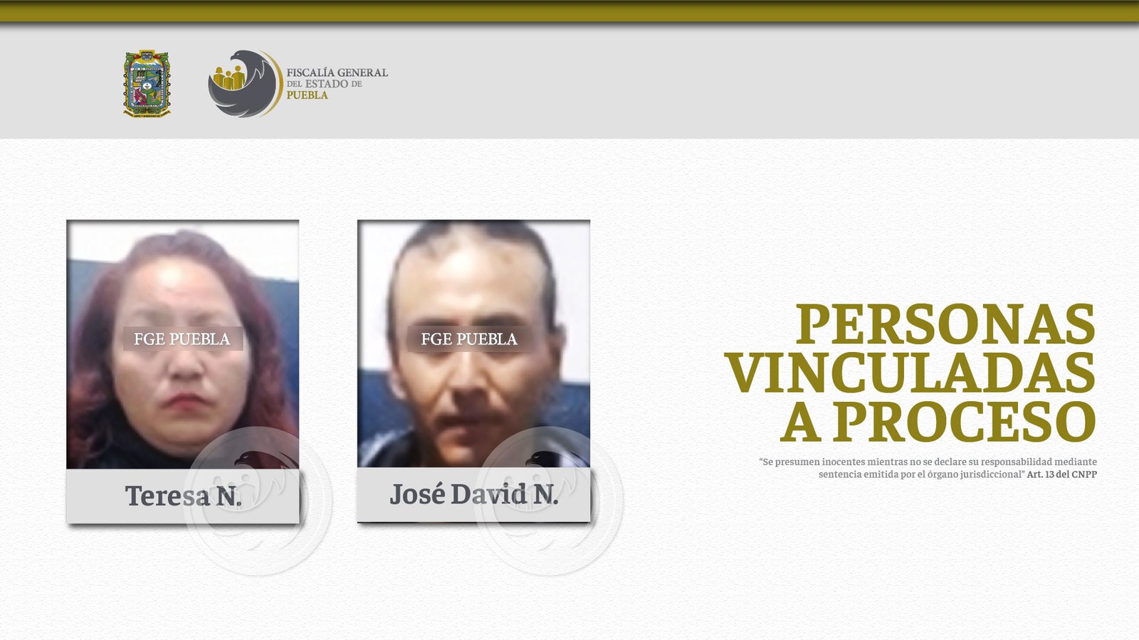 Vinculados a proceso por robo a casa habitación en la ciudad de Puebla