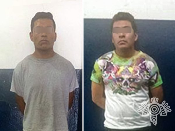 En Puebla capital, policías Estatal y Municipal detienen a dos presuntos narcomenudistas