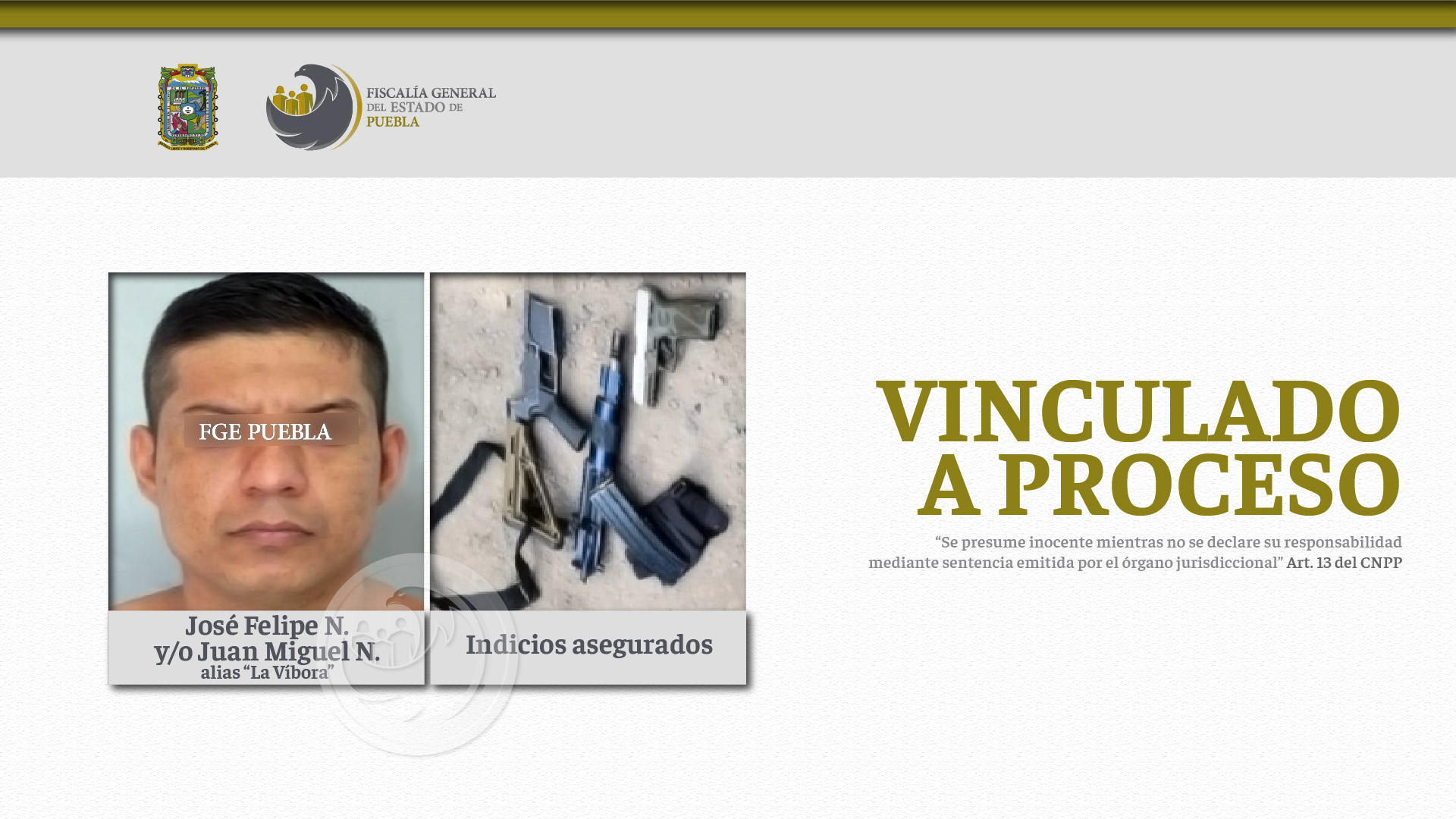 Vinculado a proceso por agredir con arma de fuego a policías de Chilac