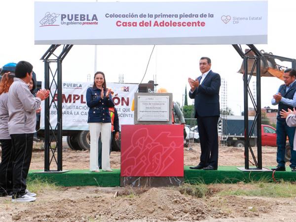 Con inicio de construcción de Casa del Adolescente, gobierno estatal reitera su compromiso con este sector