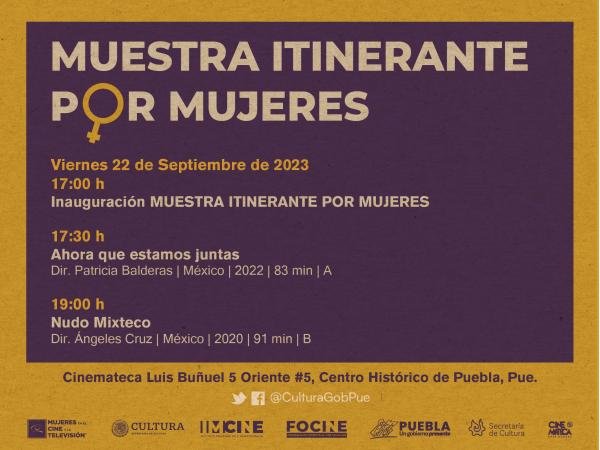 Alista Cultura ciclo para visibilizar la perspectiva de género en el Cine Mexicano