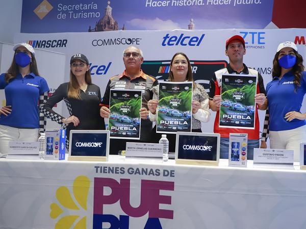 Anuncia gobierno estatal semifinal de Serie Nascar en Puebla