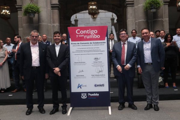 AYUNTAMIENTO DE PUEBLA E INDUSTRIA NACIONAL DE TELECOMUNICACIONES UNEN ESFUERZOS POR EL RETIRO DEL CABLEADO EN DESUSO