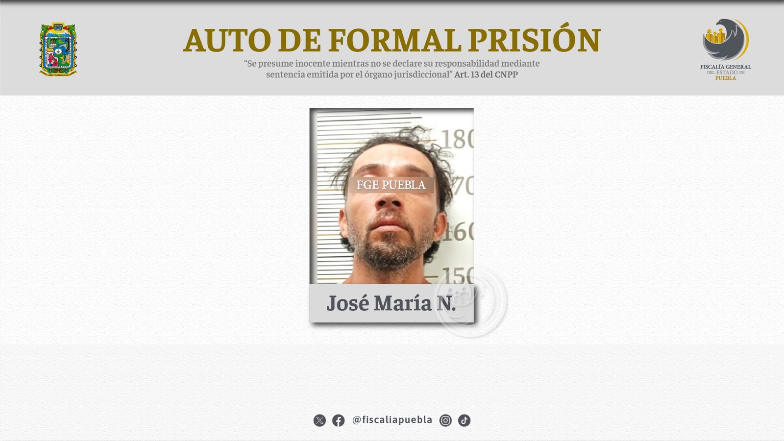 Auto de formal prisión por secuestro de un hombre en el año 2000