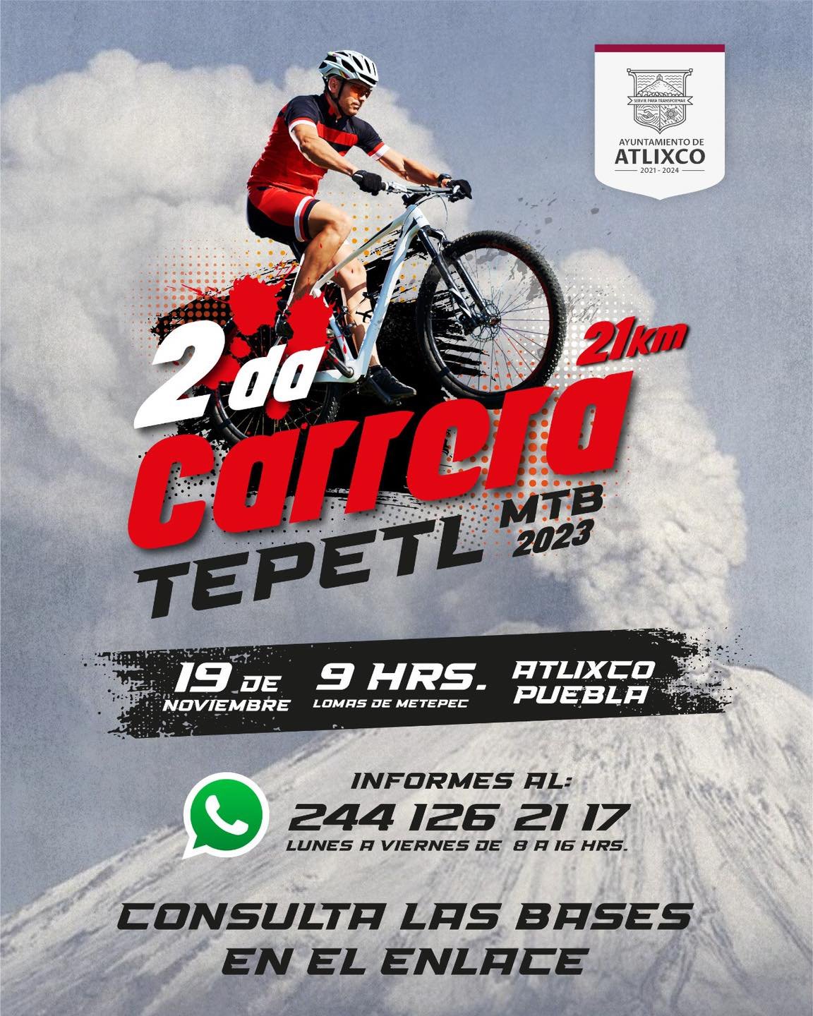 ¿TE GUSTA EL CICLISMO DE MONTAÑA? PARTICIPA EN LA CARRERA TEPETL 2023 EN ATLIXCO ?