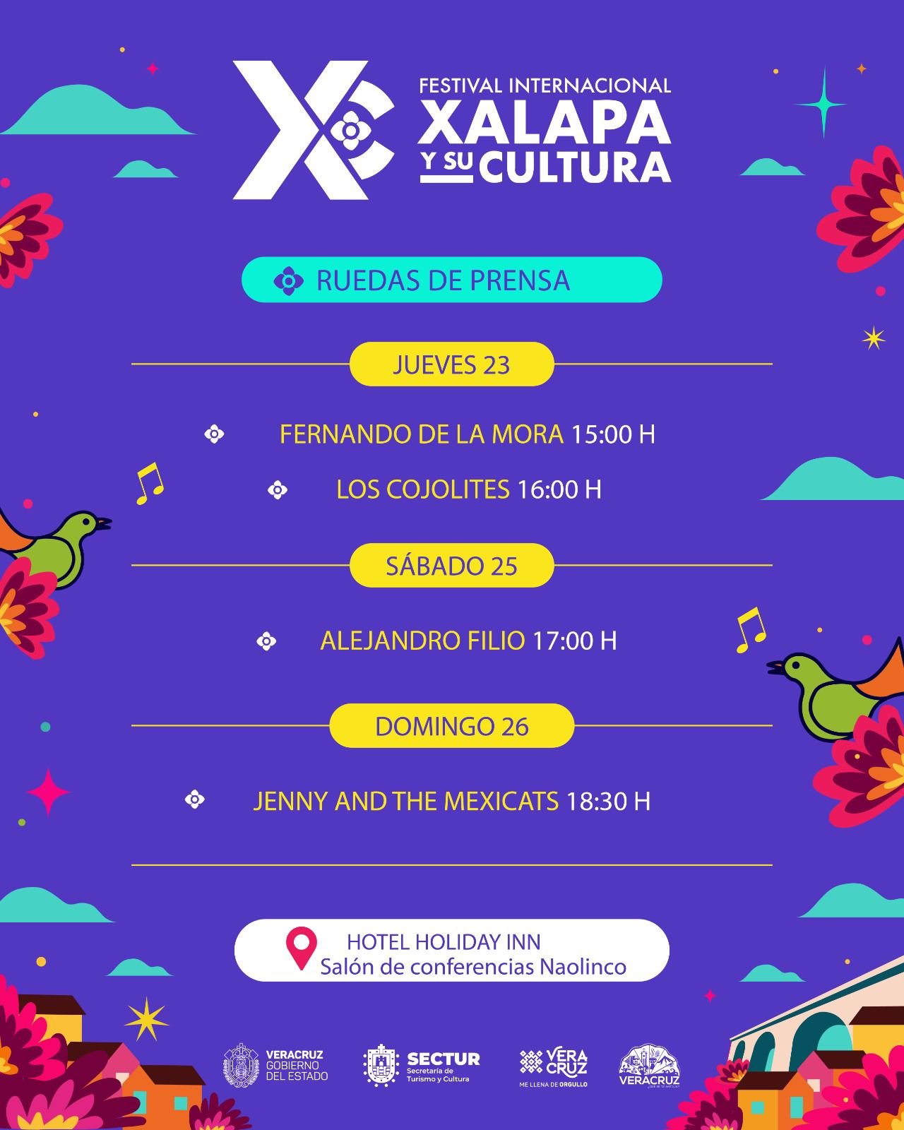 Por 4 días, Xalapa se llenará de fiesta y un sinfín de actividades culturales a las que podrás asistir y ser parte.