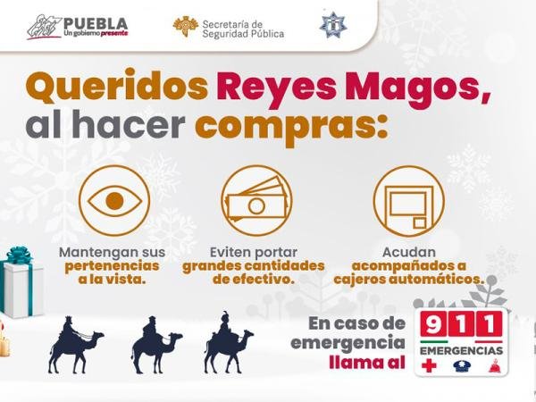 Ante “Día de Reyes Magos”, SSP emite recomendaciones de autocuidado