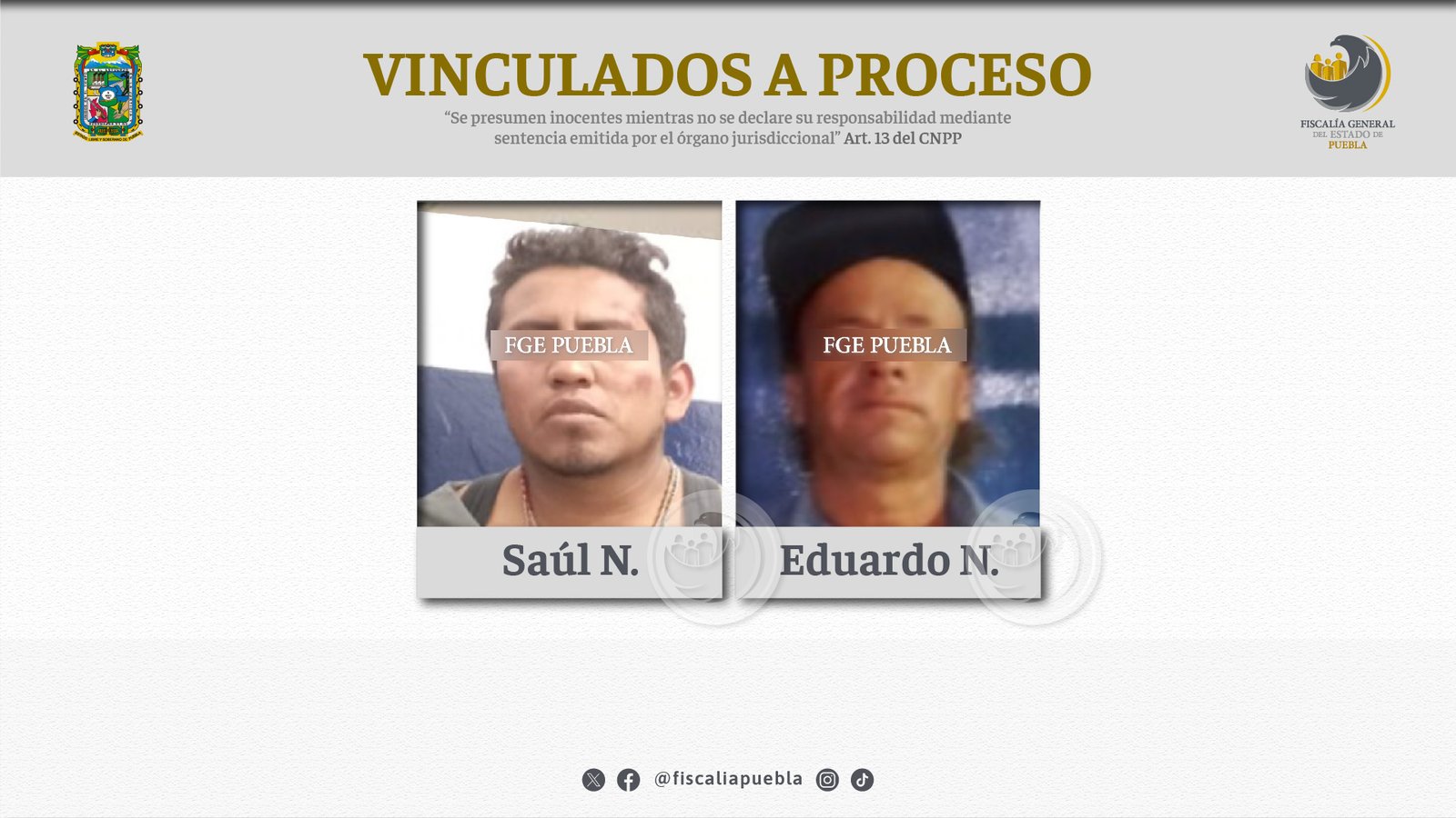 Vinculados a proceso presuntos responsables de abuso sexual