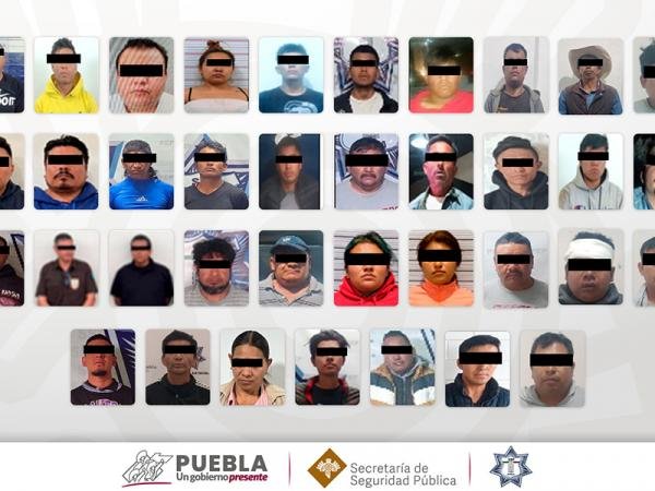 Labores de reacción policial permitieron detener a 38 personas: SSP