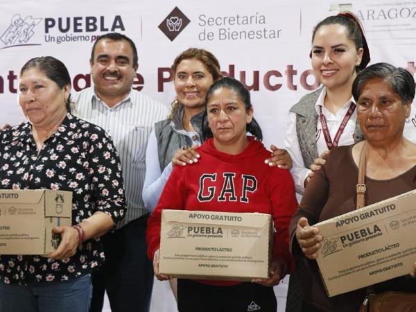 Apoya Bienestar a familias vulnerables con suministro de producto lácteo