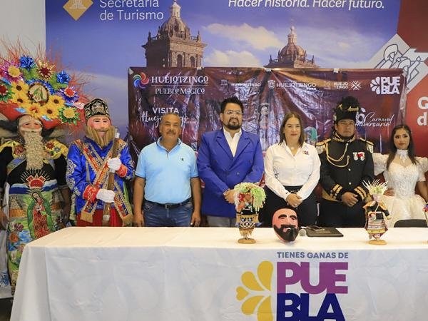 Presenta gobierno estatal “Carnaval de Huejotzingo”; participarán hasta 30 mil danzantes