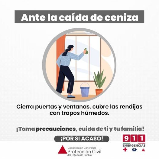 Ante la caída de ceniza