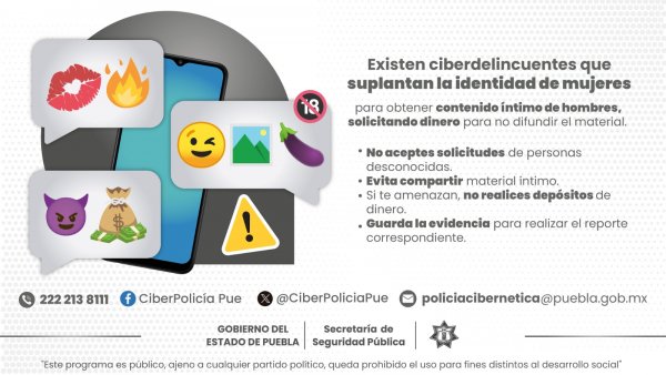 Emite Policía Cibernética medidas preventivas ante “sextorsión”