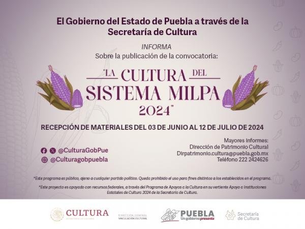 Emite gobierno de Puebla convocatoria “La Cultura del Sistema Milpa”