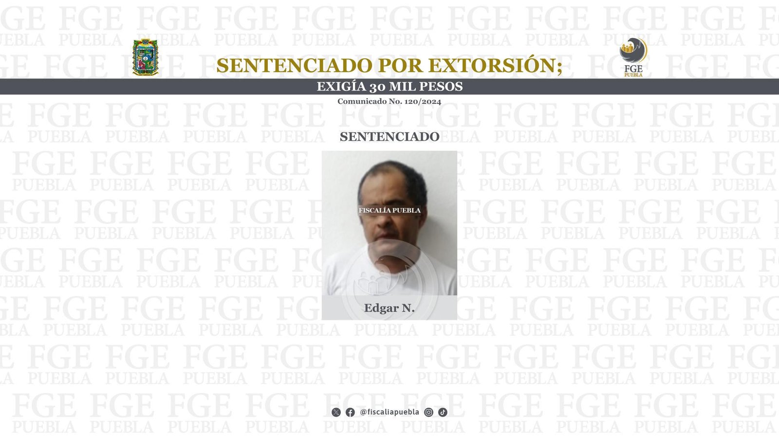 Sentenciado por extorsión; exigía 30 mil pesos