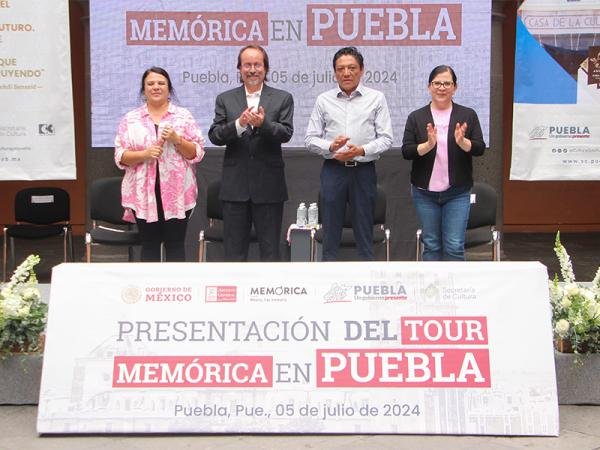 Recorre “Tour Memórica” Puebla; fue presentado en Casa de la Cultura