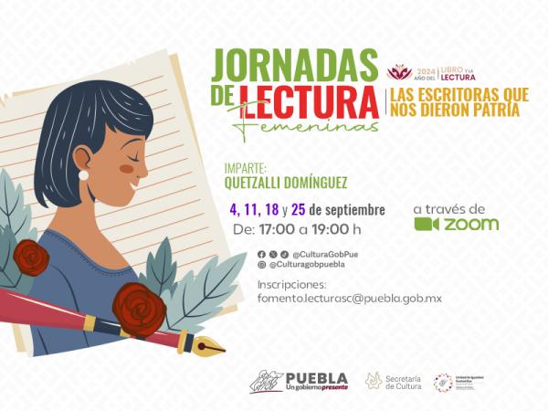 Desarrollará Cultura jornada literaria “Las escritoras que nos dieron patria”