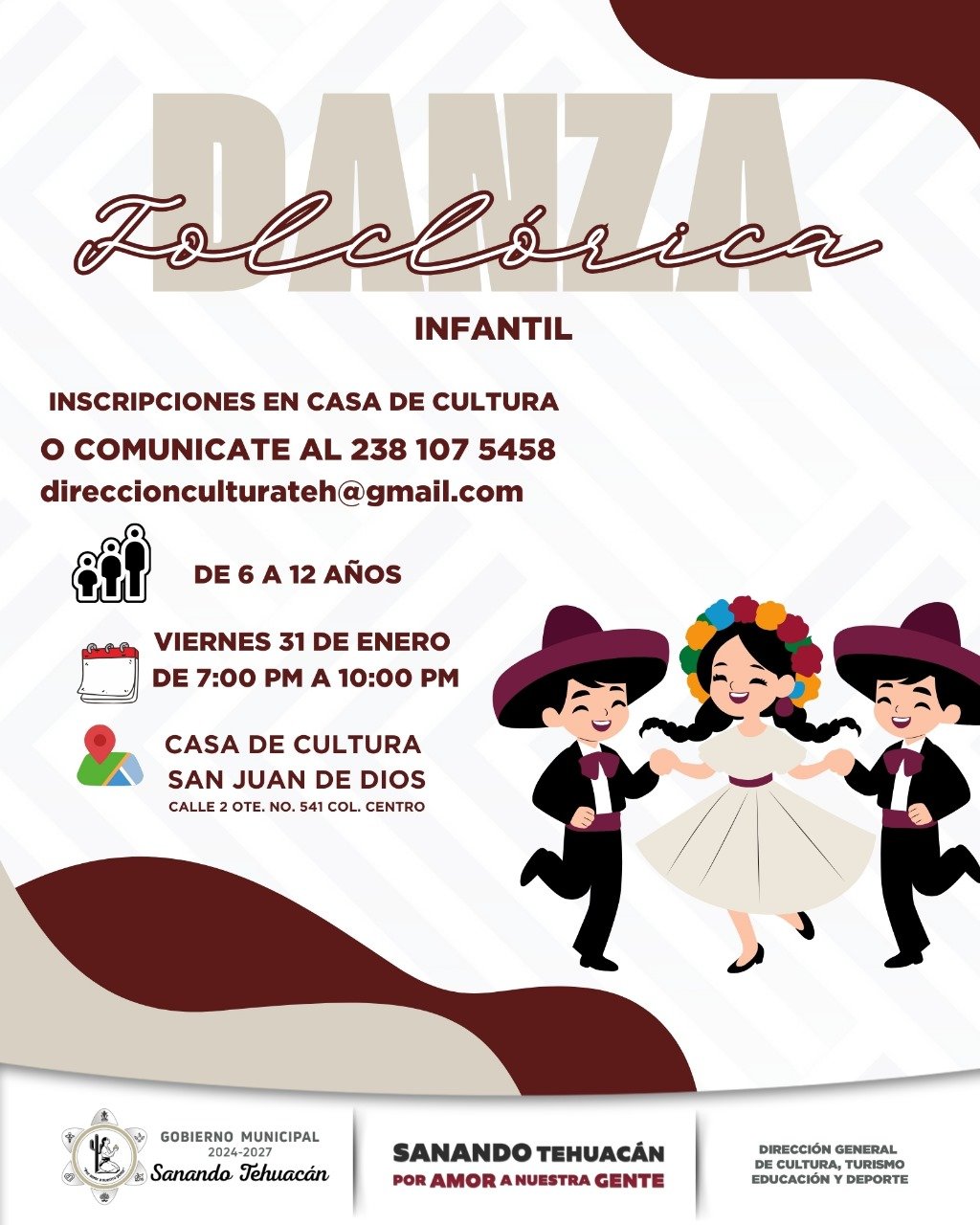 ¡Clase de Danza Folklórica Infantil!