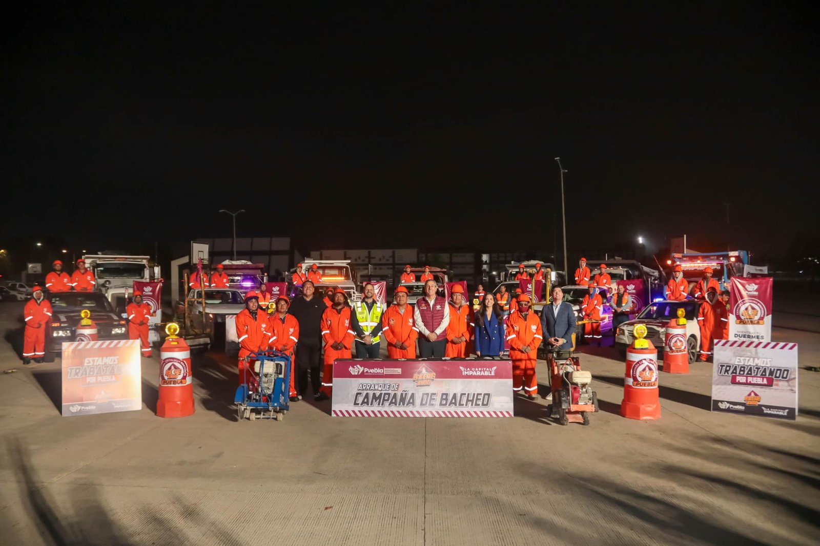 Arrancamos la 2ª Etapa de la Campaña Capitalina Nocturna #BacheandoPuebla.
