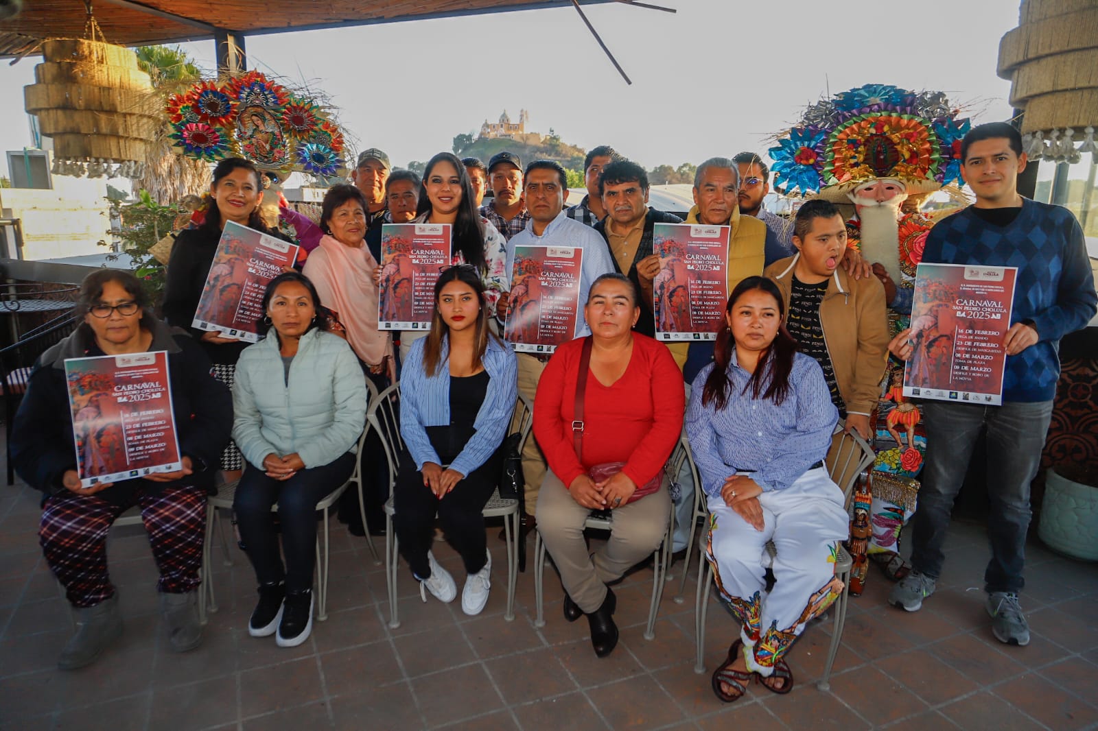 Se presentó oficialmente el programa de actividades  para el Carnaval 2025  en San Pedro Cholula.