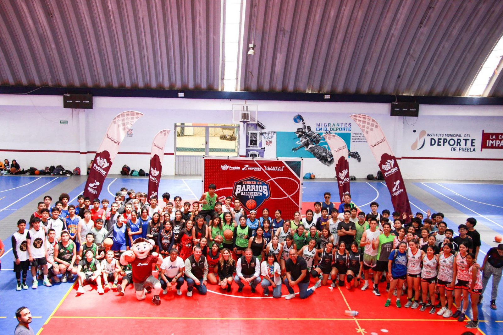 Con la participación de 37 equipos se llevó a cabo El Torneo de Barrios de Baloncesto 3X3, impulsado por el Deporte Puebla.