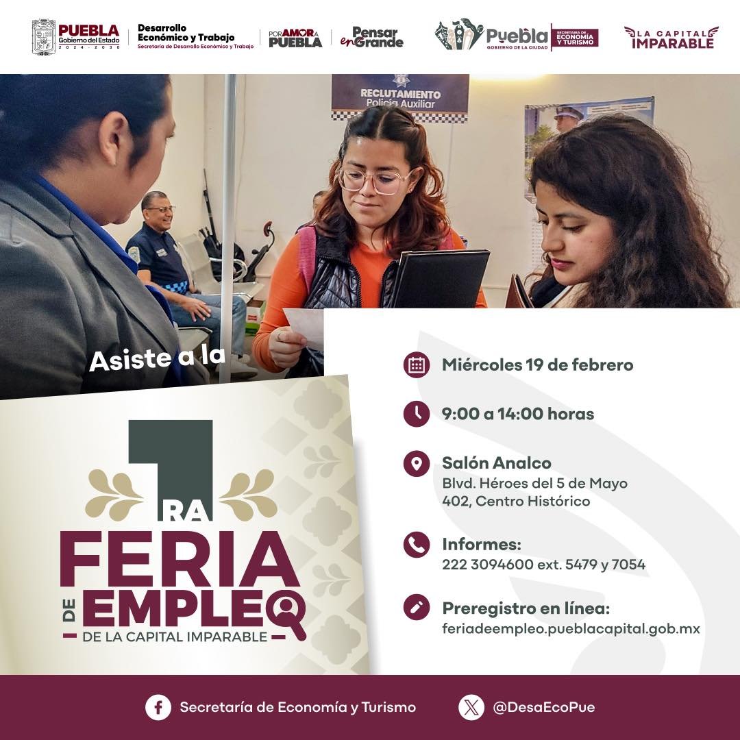 ¡Llegó el día! Te esperamos mañana en la 1ª Feria del Empleo de #LaCapitalImparable.