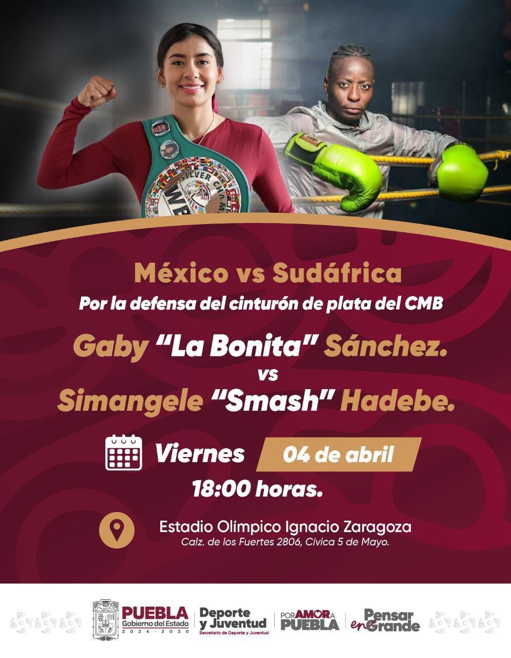 ¡Noche de boxeo internacional en Puebla!