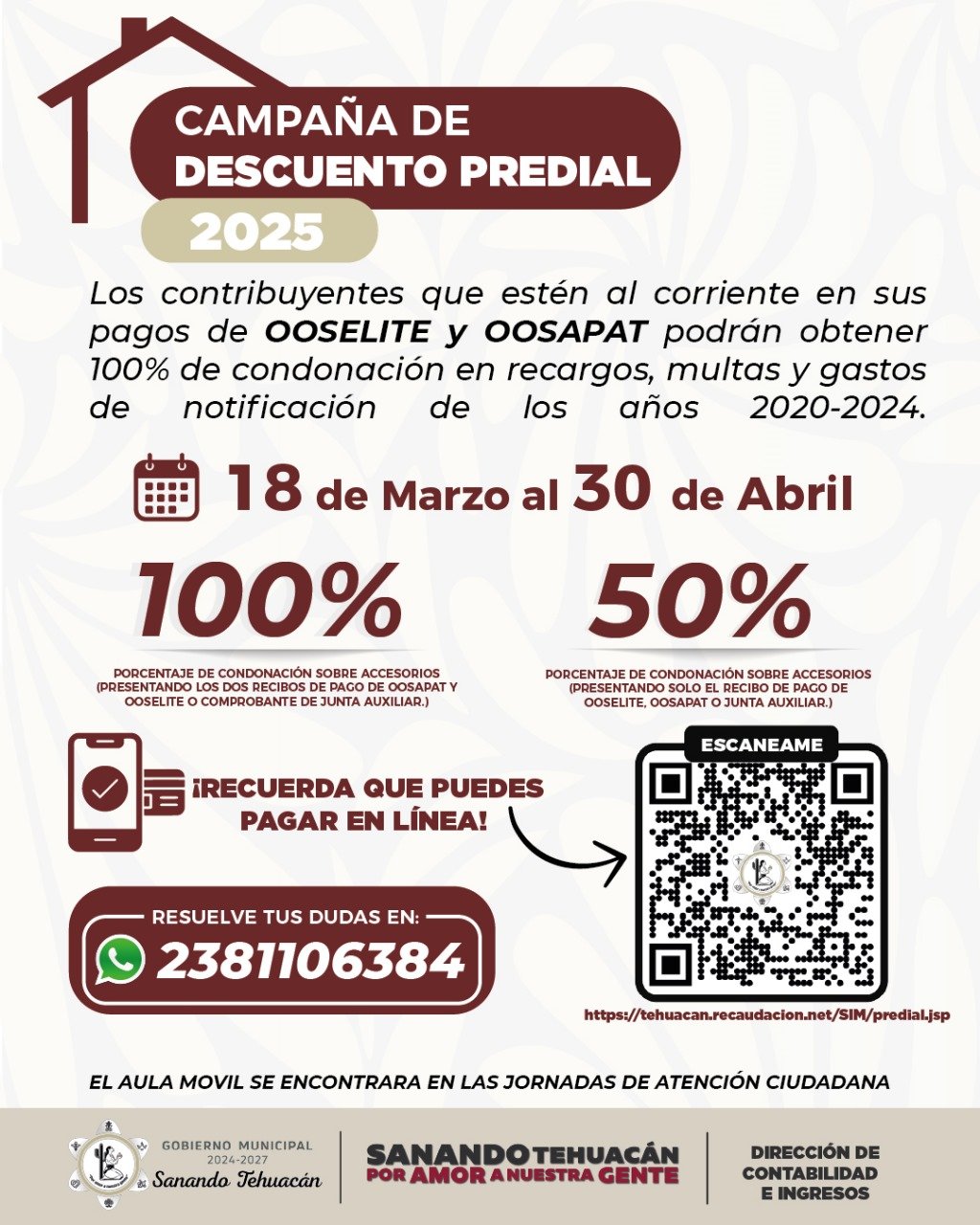 ¡Aprovecha la Campaña de Descuento Predial 2025!