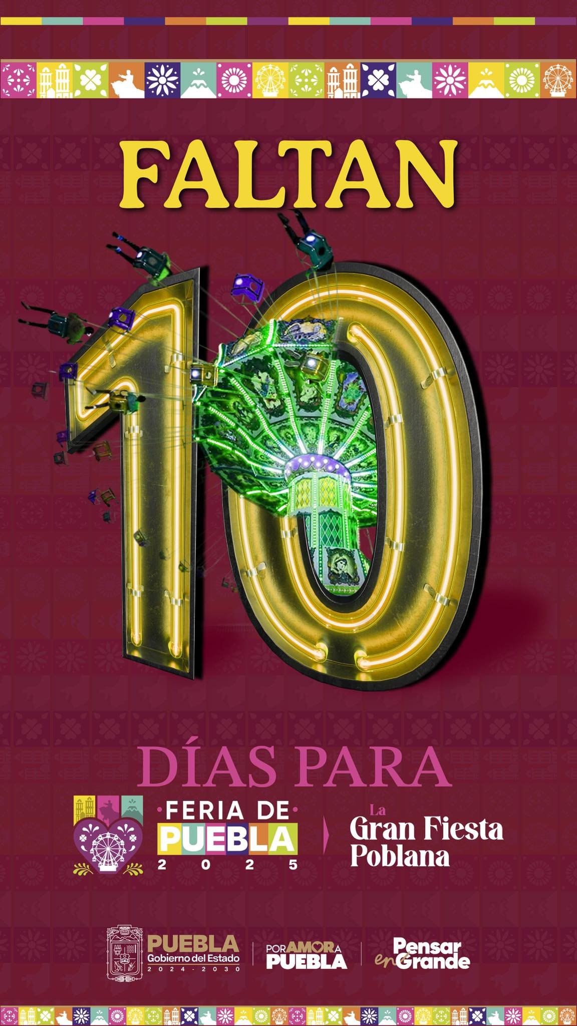 ¡Comienza el conteo regresivo para la Feria de Puebla 2025!