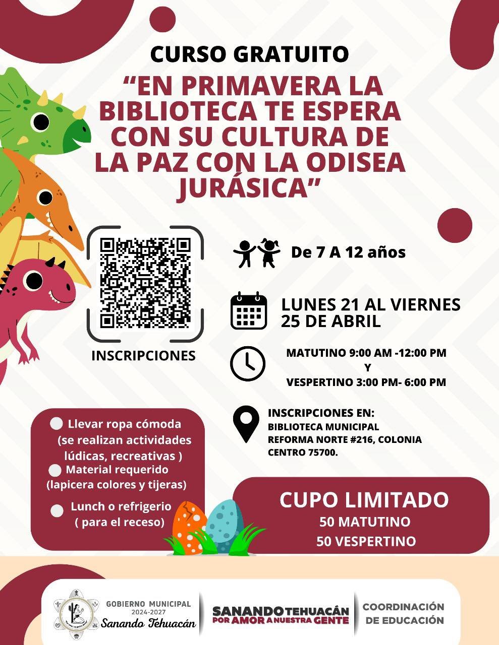 ¡Estas vacaciones de primavera serán jurásicas!