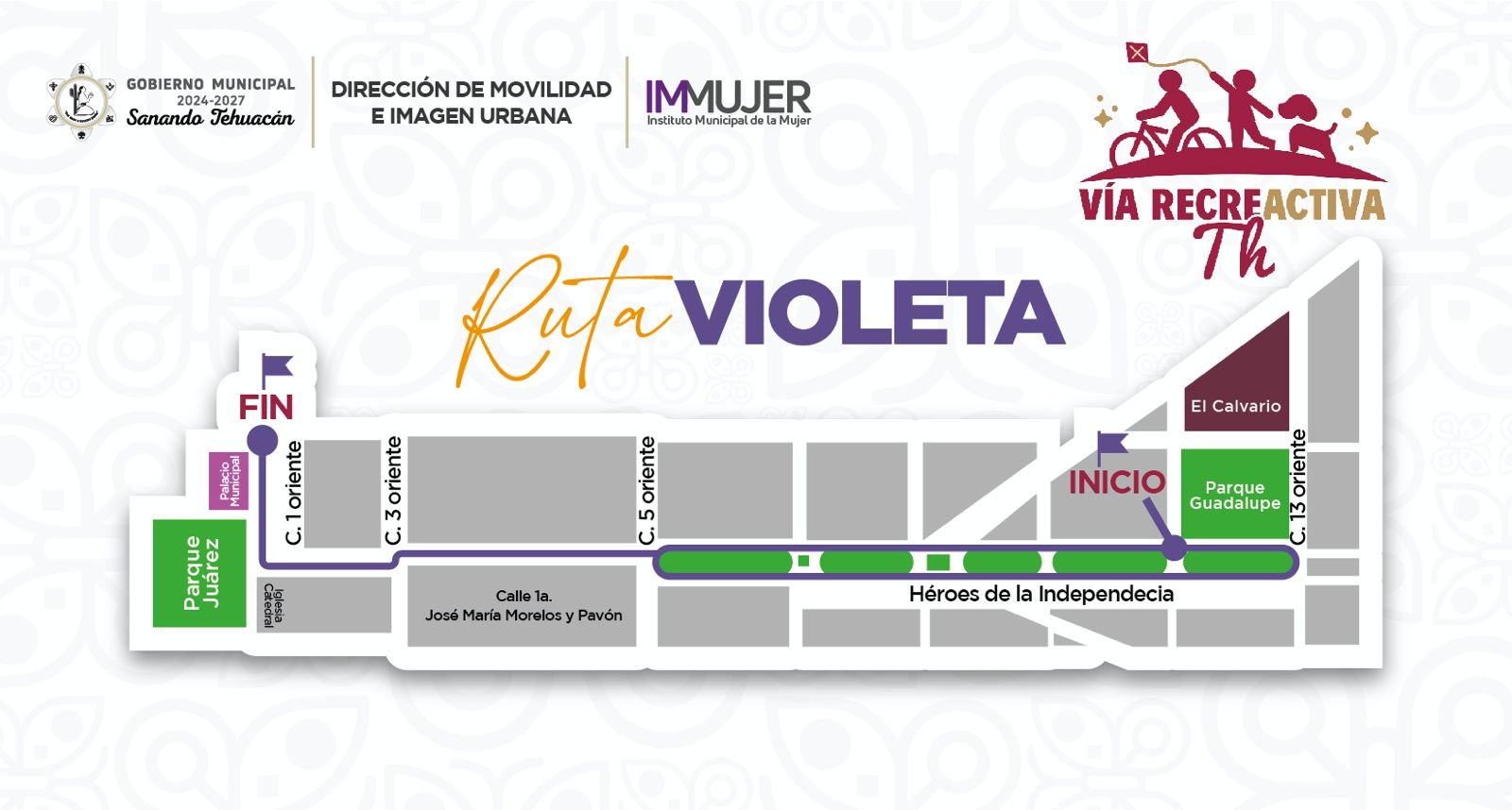 ¡Te invitamos a la Vía Recreativa Violeta!