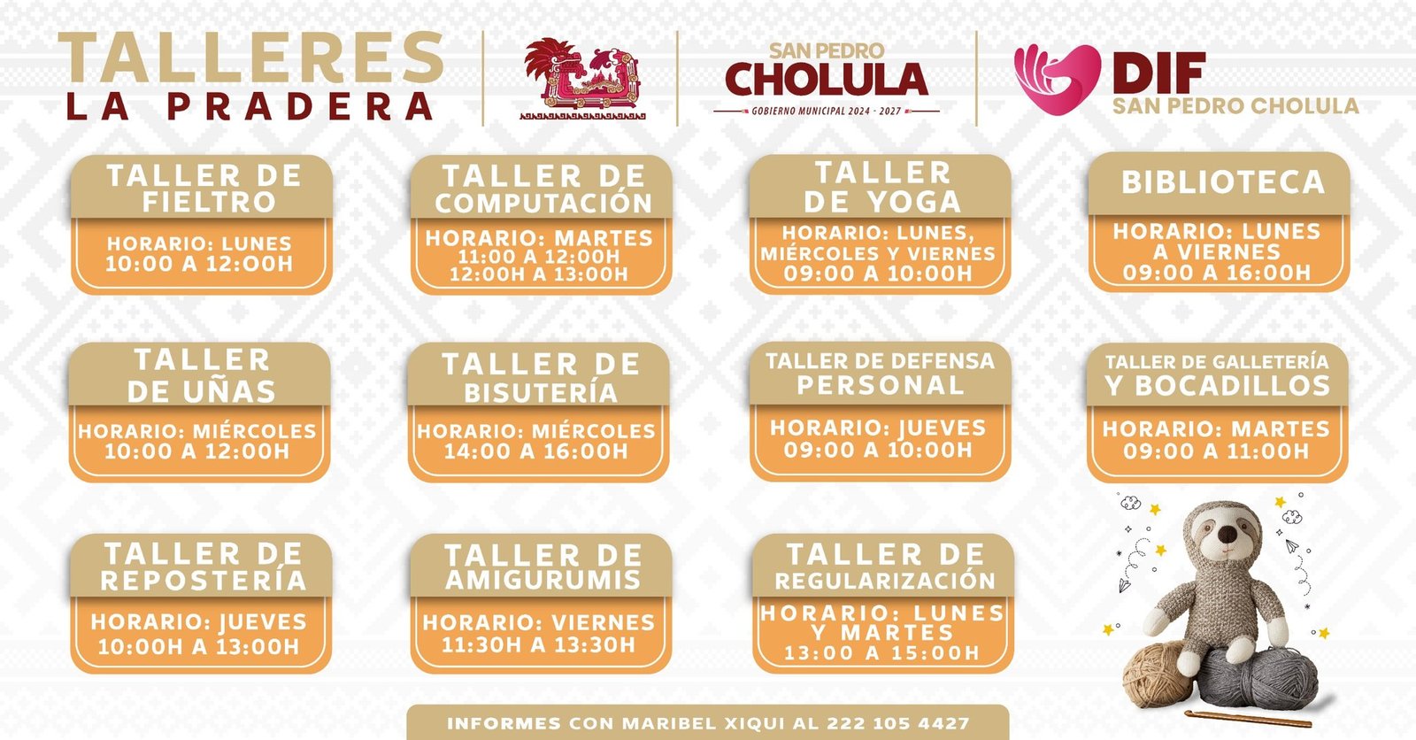 ¡Desarrolla tus habilidades y da el primer paso hacia tu propio negocio! En la Unidad La Pradera te ofrecemos talleres prácticos y accesibles para que aprendas, crezcas y emprendas.