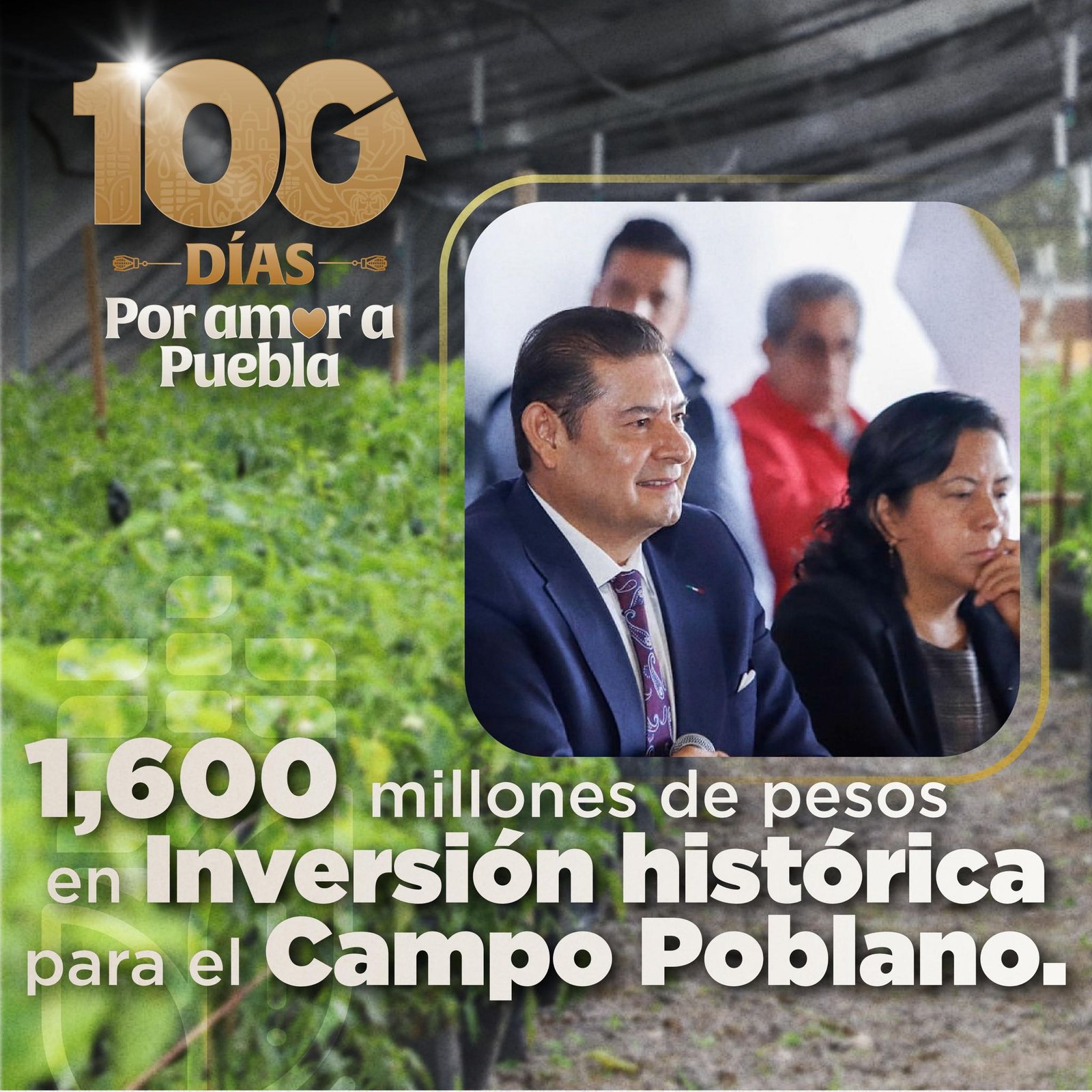 ¡#EnPueblaEstamosAl100 con el campo!